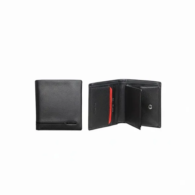 MAC ALYSTER Signature porte-monnaie Noir/Noir cartes billets