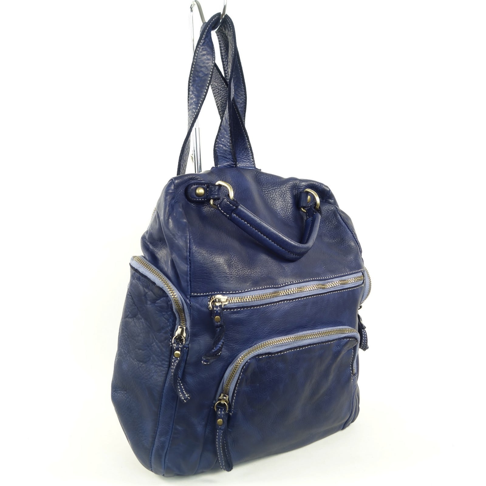 Collection Esprit Cuir Sac à dos Milo sac à dos cuir bleu marine