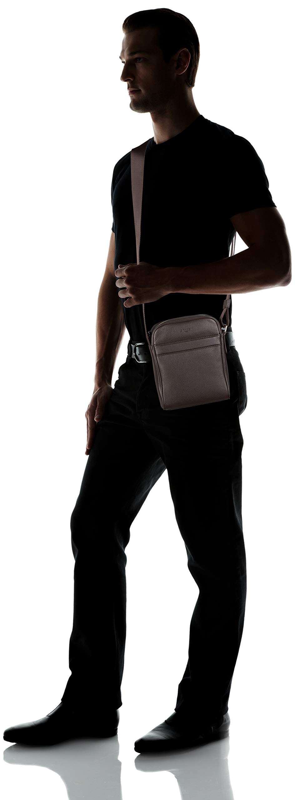 Le Tanneur Charles sac bandoulière cuir marron café