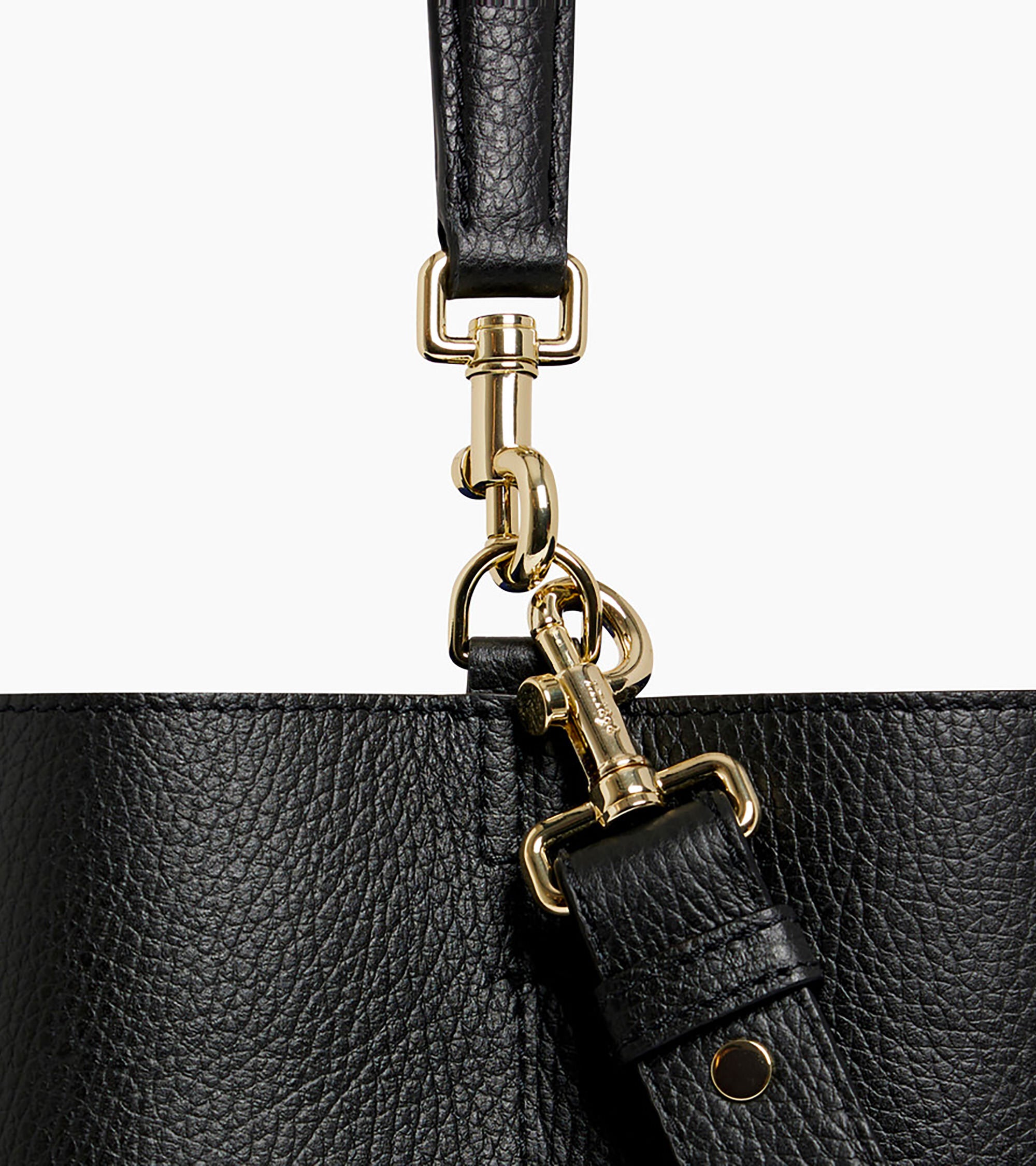 Le Tanneur Louise Grand Sac Seau Cuir Grainé Noir