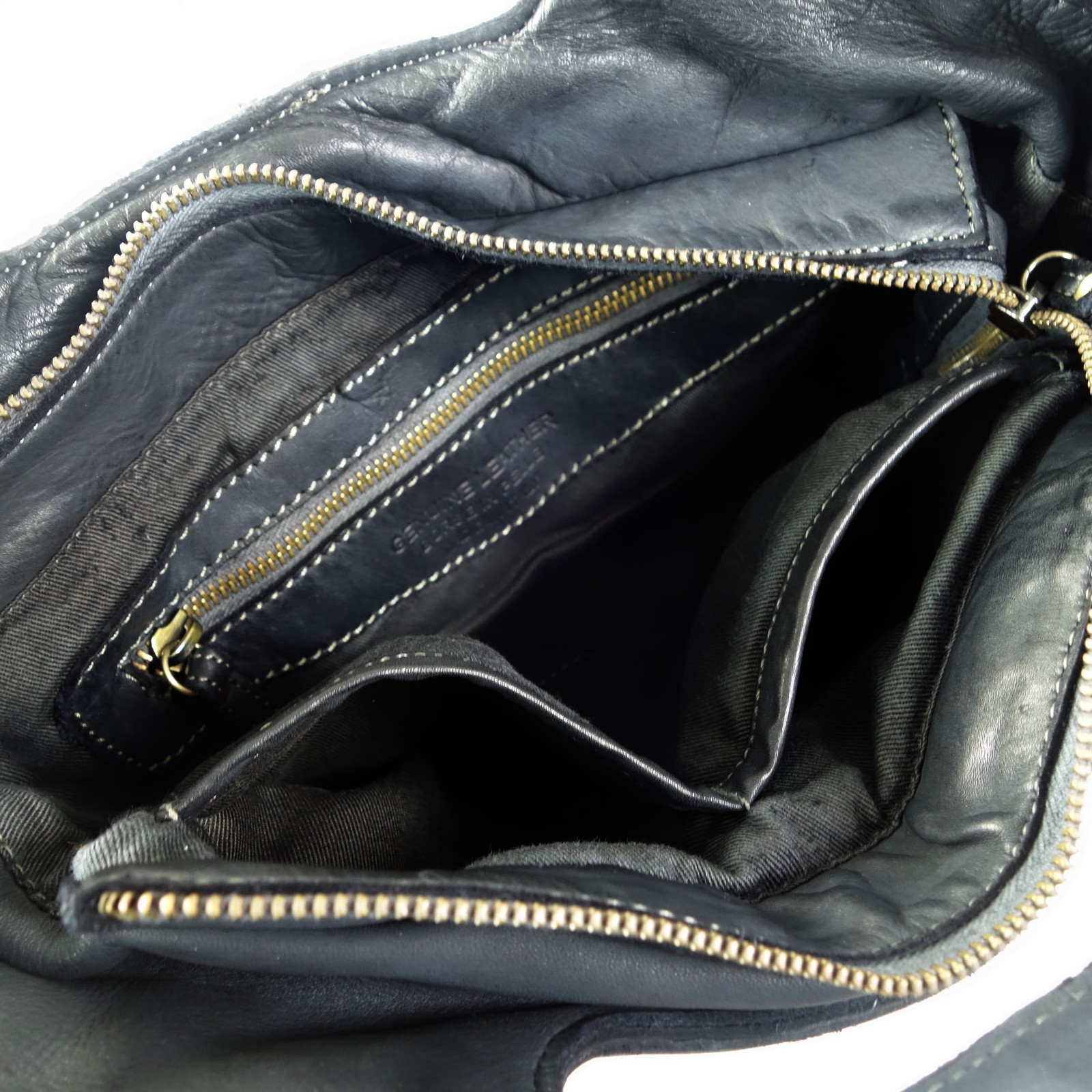 Collection Esprit Cuir Sac épaule Tina cuir noir vintage