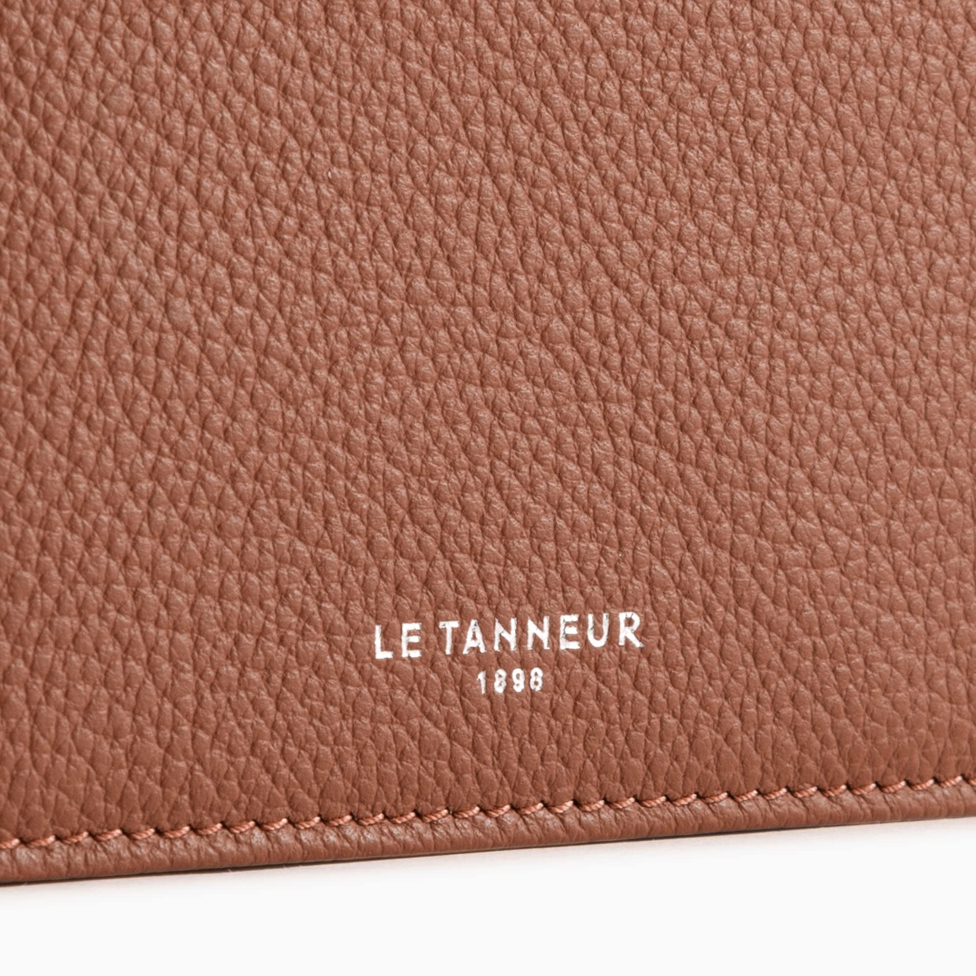 Le Tanneur Emile Portefeuille cuir grainé rabat anti-RFID