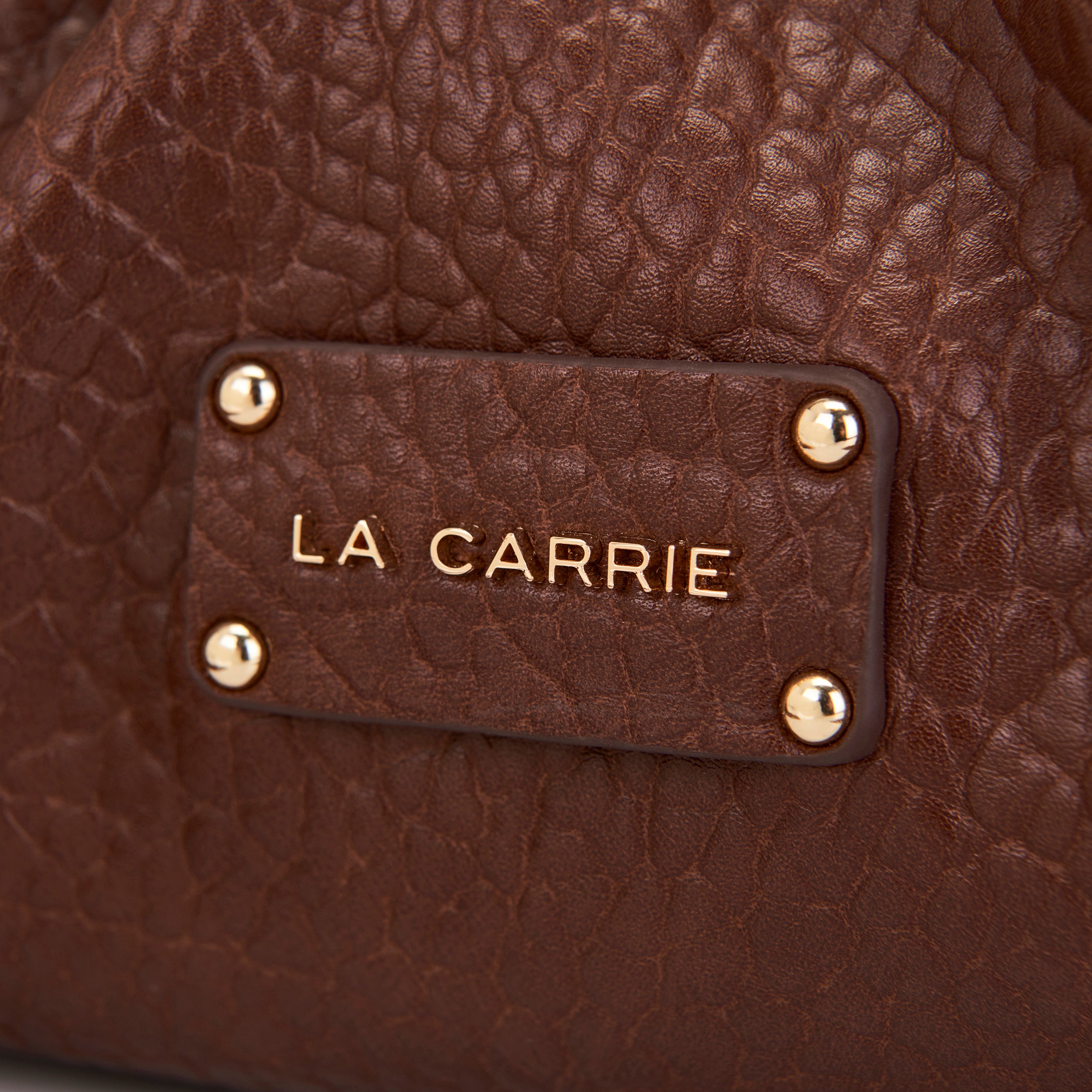 La Carrie Capsule Big sac bandoulière cuoio PU 30 cm