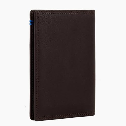 Le Tanneur porte-cartes vertical cuir lisse 6 cartes argent