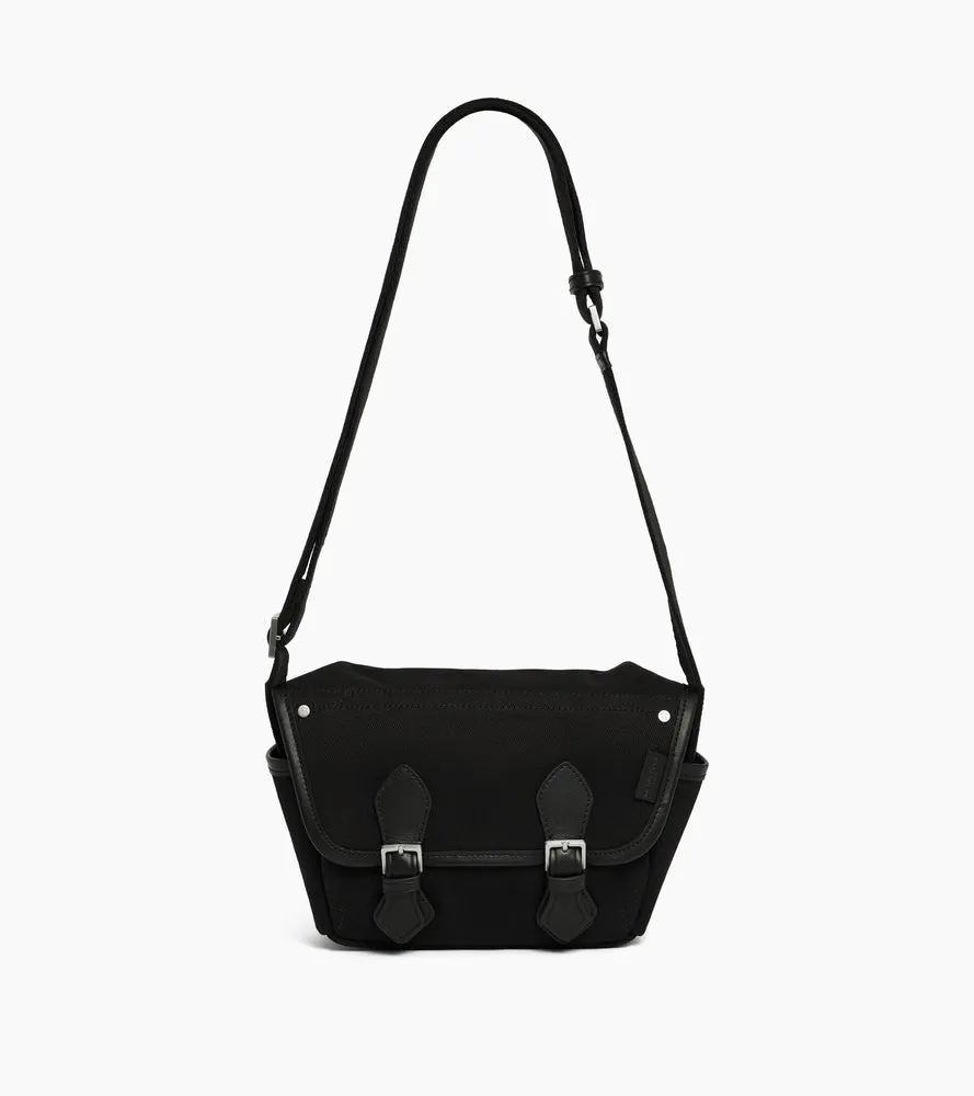 Le Tanneur Solveig petit sac bandoulière toile Black