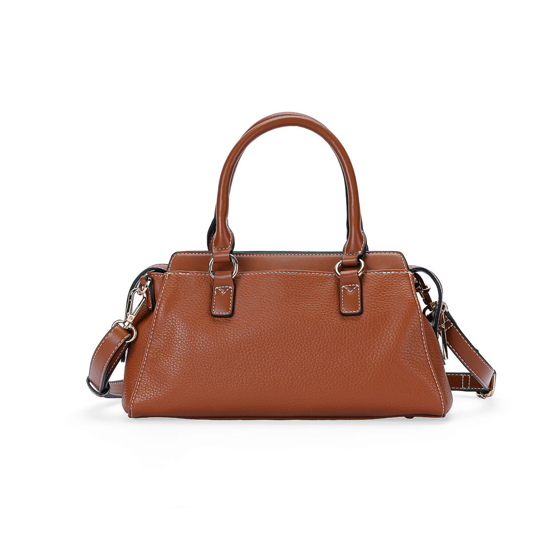 Mac Alyster Cold sac à main drapé cognac
