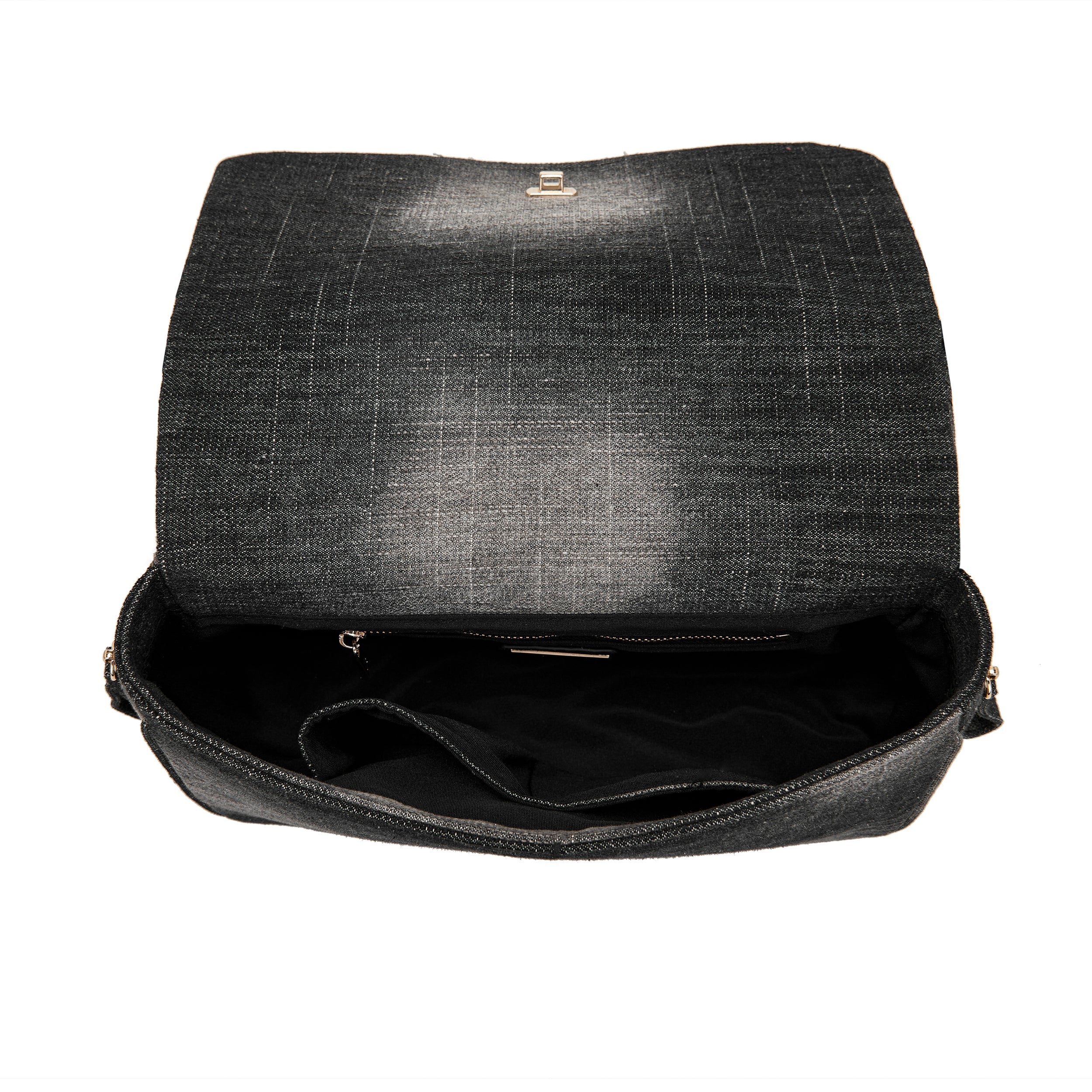 La Carrie Isabel Cross sac bandoulière noir canvas 32x13x19cm