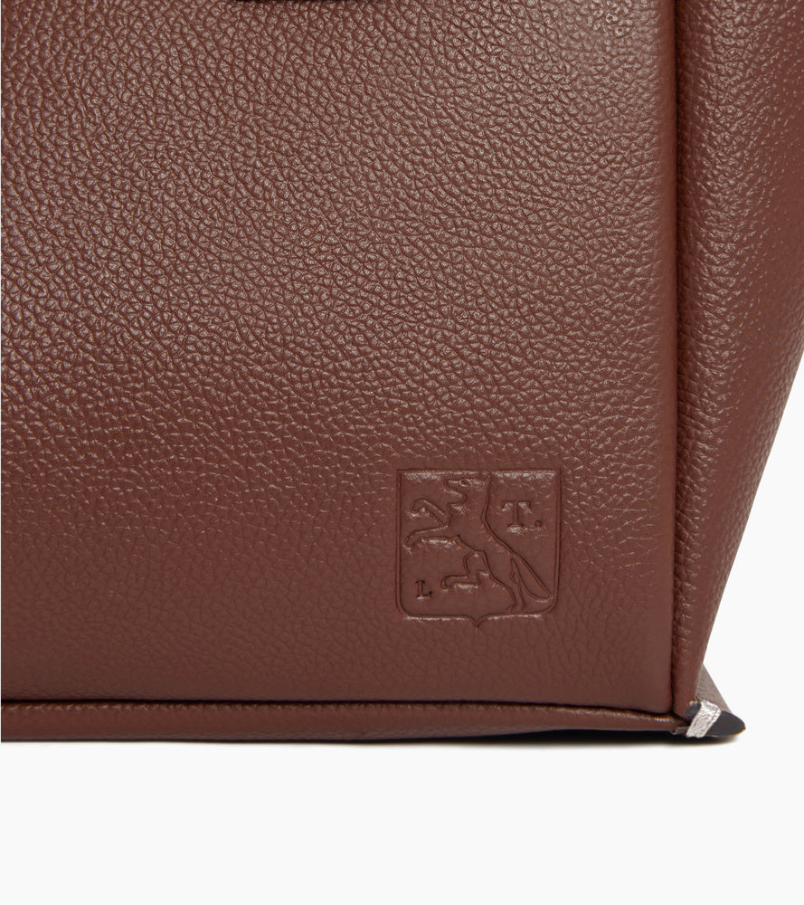 Le Tanneur Elena petit sac cuir grainé pochette miroir