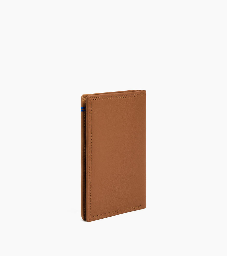 Le Tanneur Martin porte-cartes cuir lisse camel RFID