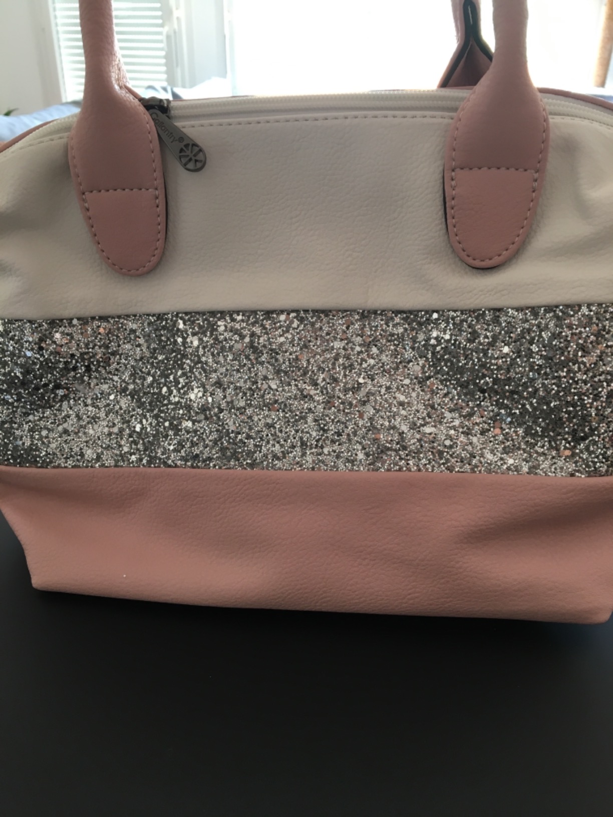 Gallantry Sacs Bandoulière Sac Paillettes Beige Noir Doré