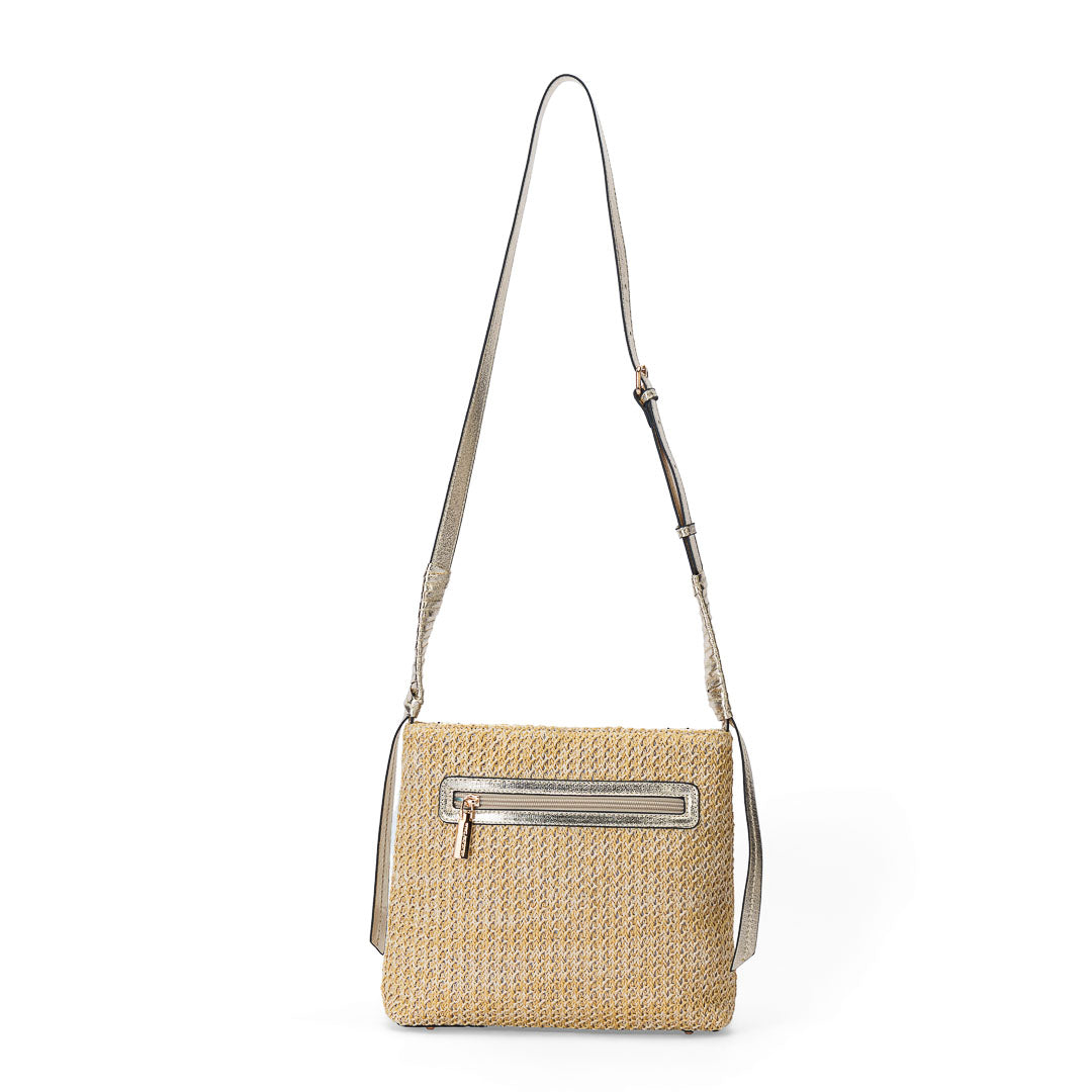 MAC ALYSTER Saint-Malo sac trotteur paille Doré