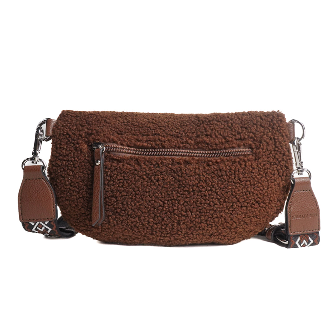 MAC ALYSTER Moumoute sac banane beige fausse fourrure