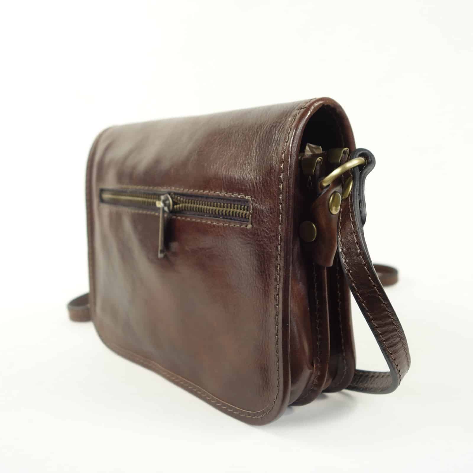 Collection Esprit Cuir ELANIA mini sac bandoulière marron