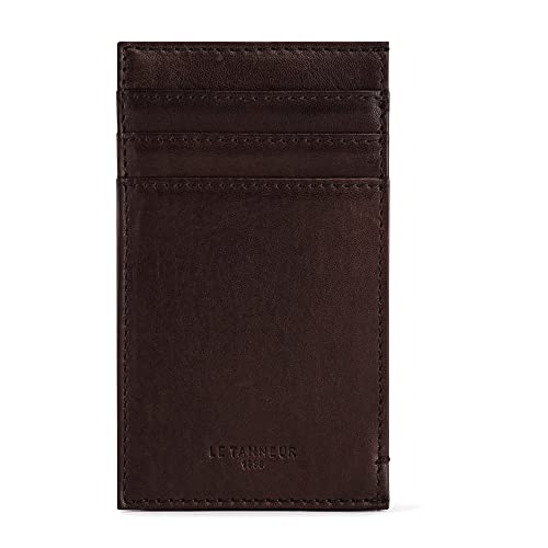 Le Tanneur Gary Porte-cartes vertical cuir huilé 7 cm