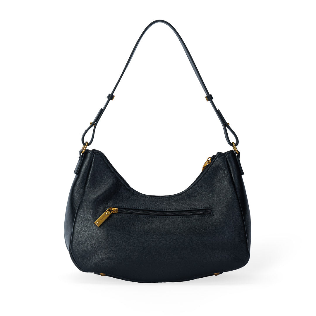 MAC ALYSTER LILY Sac Besace Cuir Noir