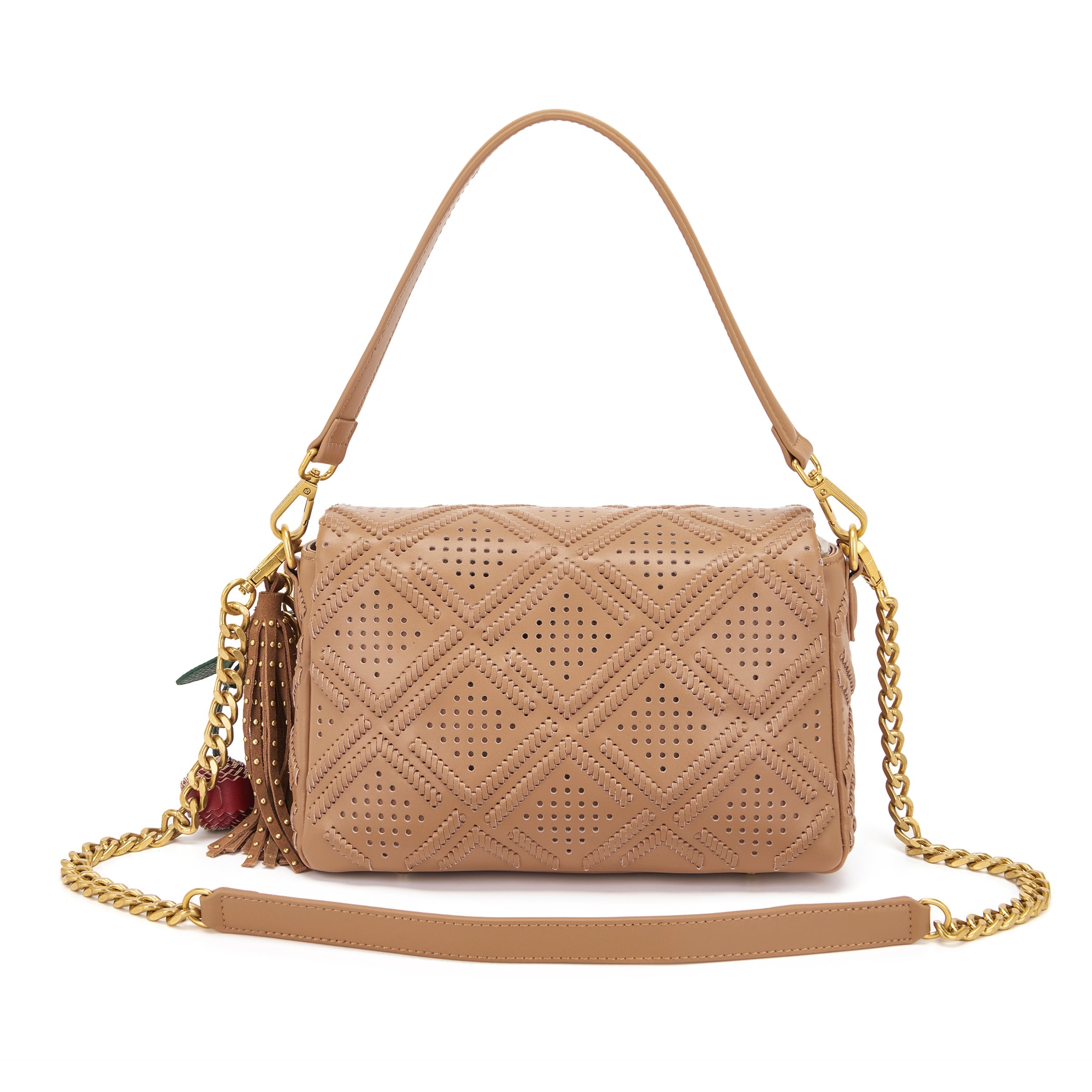La Carrie Labyrinth sac bandoulière cotto 29 cm cuir