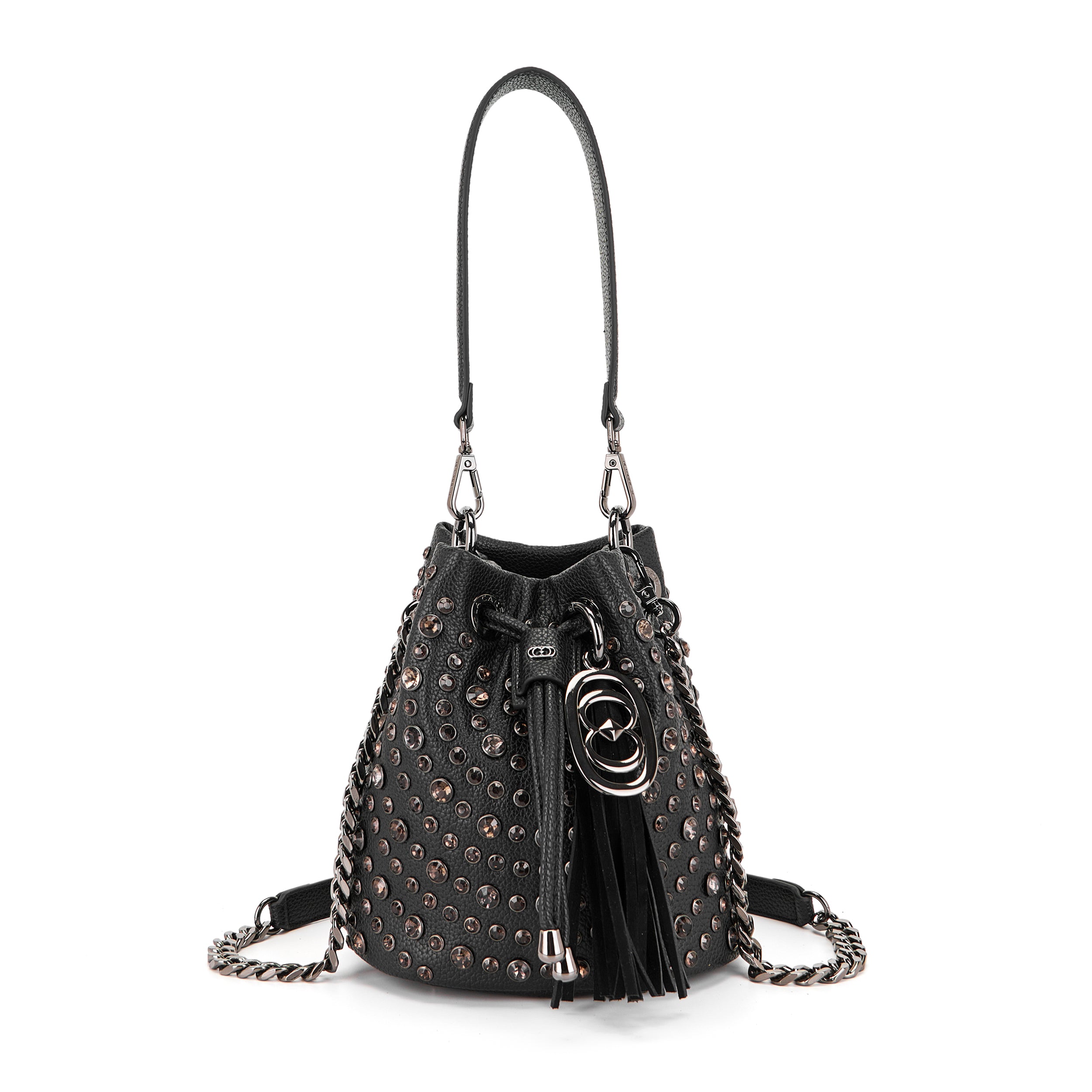 La Carrie Andromeda sac seau noir PU 19x14x20