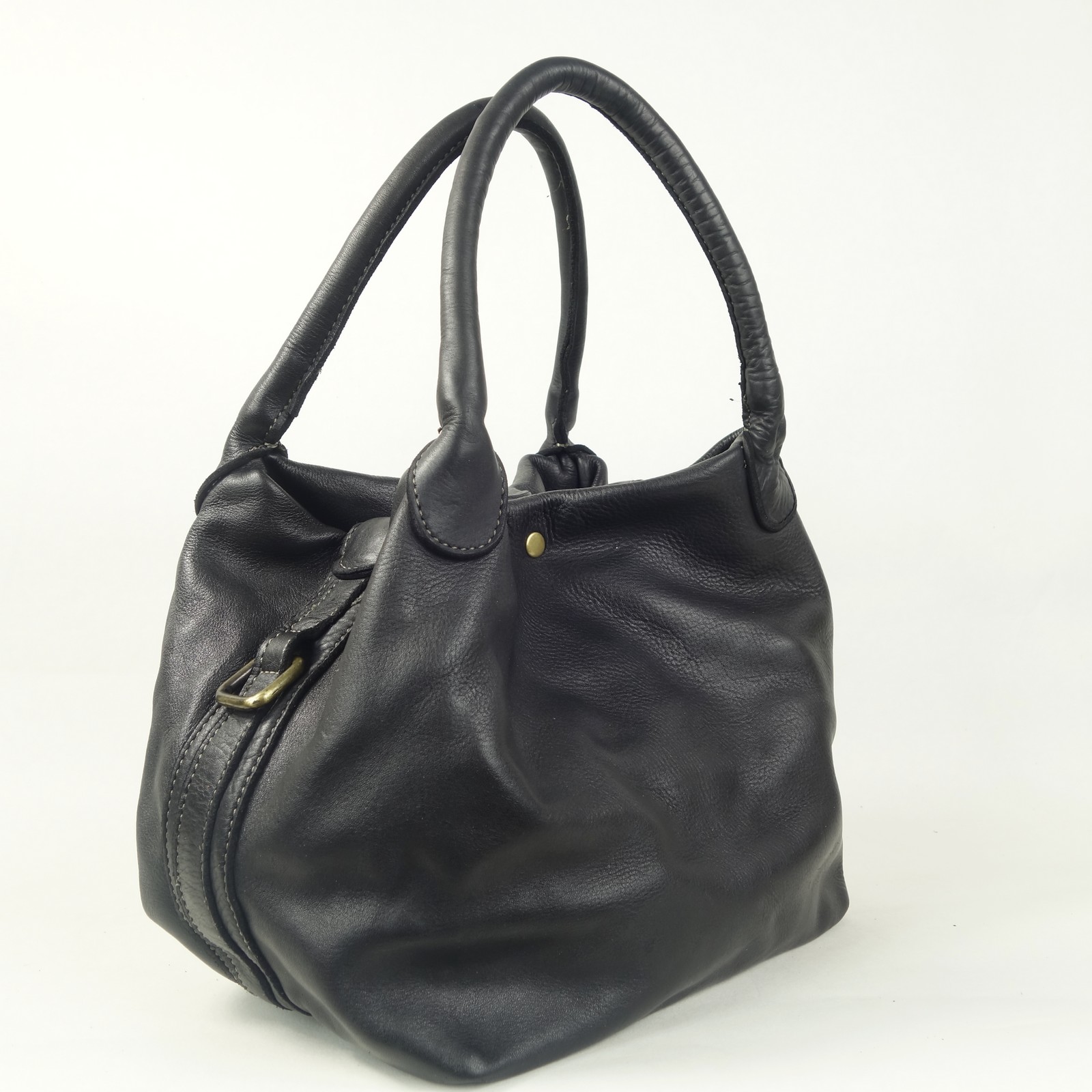 Collection Esprit Cuir Mina sac 2 en 1 cuir noir