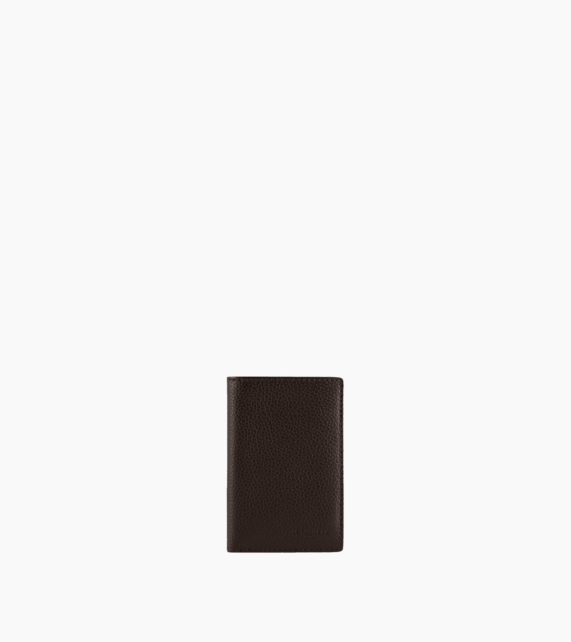 Le Tanneur Lucien porte-cartes cuir huilé marron