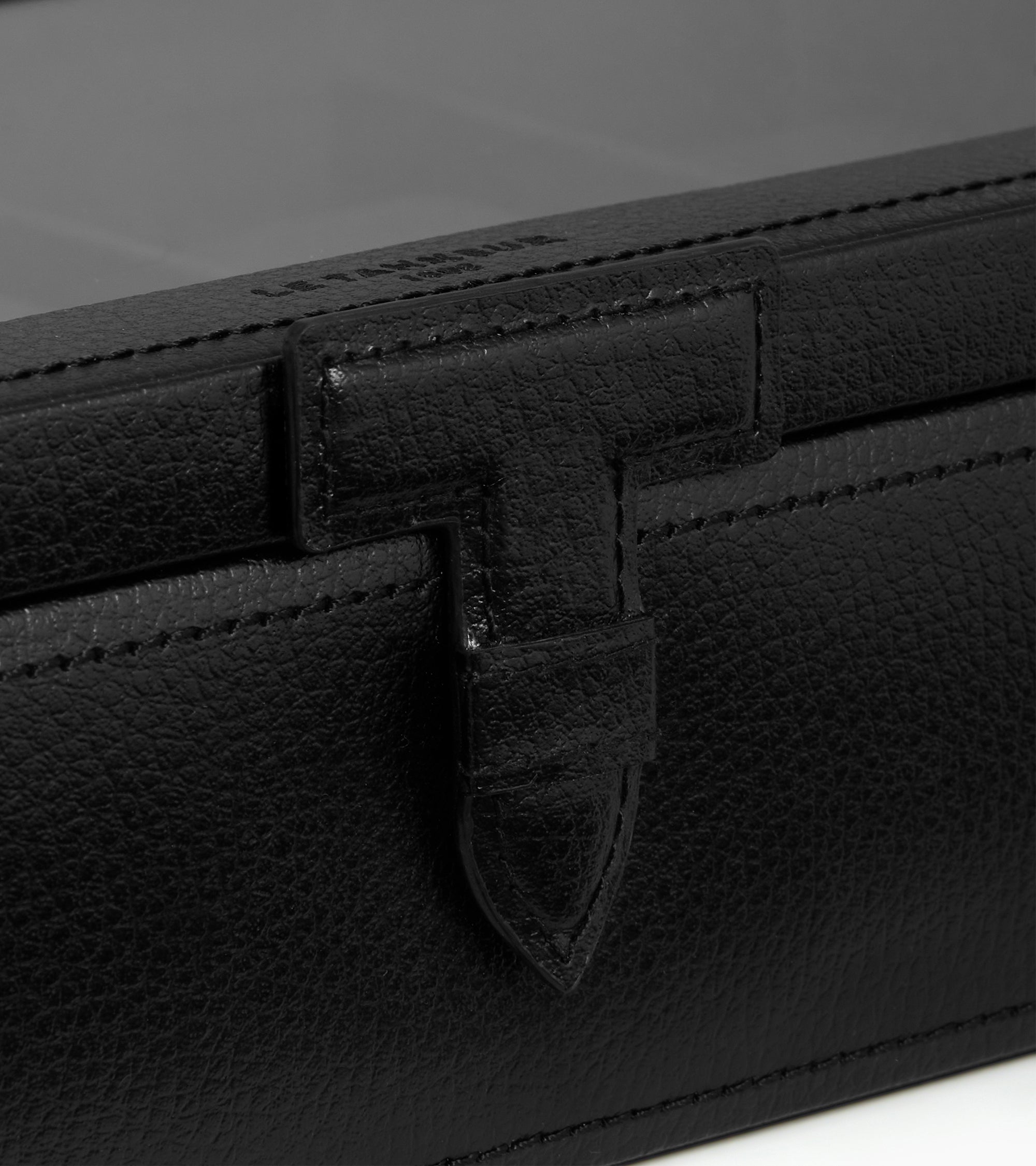 Le Tanneur Leather Goods coffret 12 montres cuir recyclé Noir