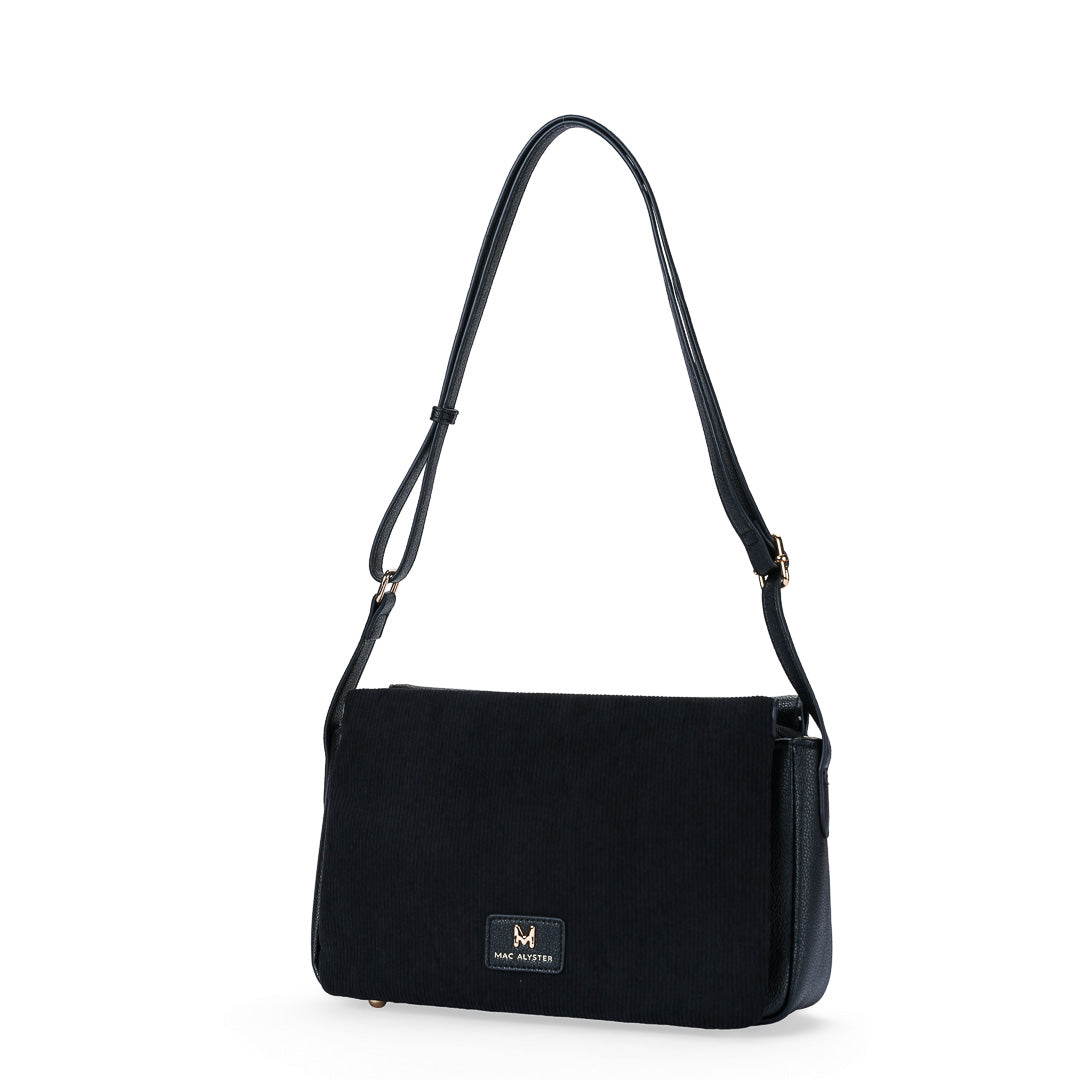 MAC ALYSTER Glysia sac trotteur Noir bandoulière 29 cm