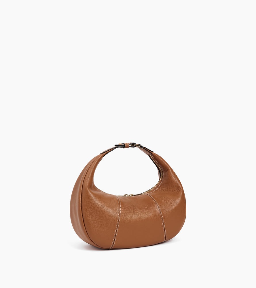 Le Tanneur Juliette petit sac hobo cuir marron