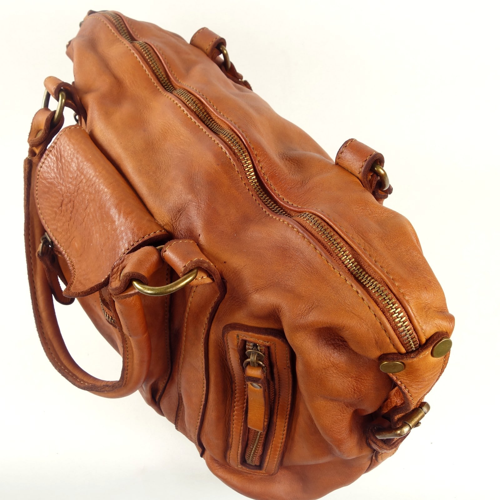 Collection Esprit Cuir ELSA grand sac cuir naturel