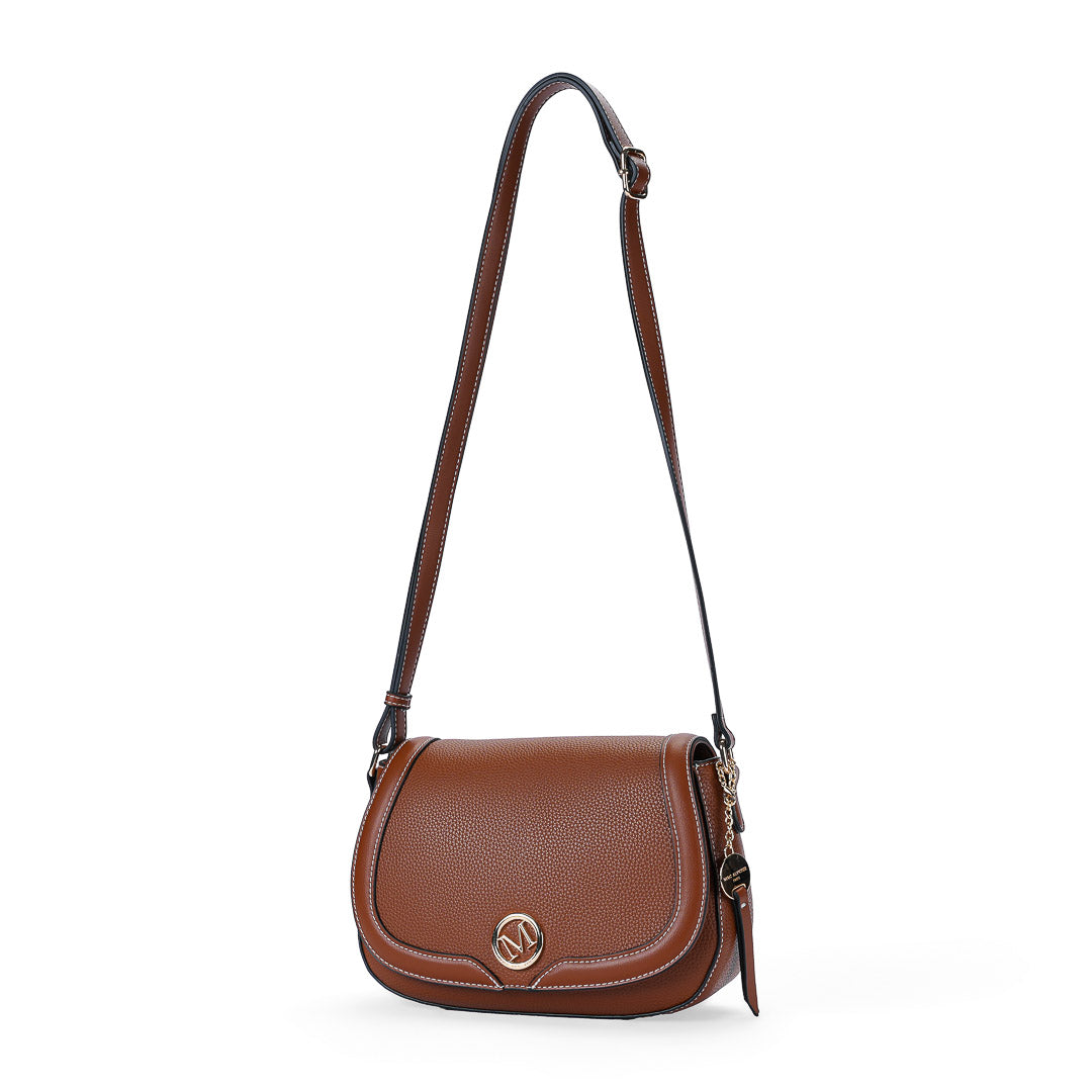 Mac Alyster Alto sac trotteur marron cognac rabat