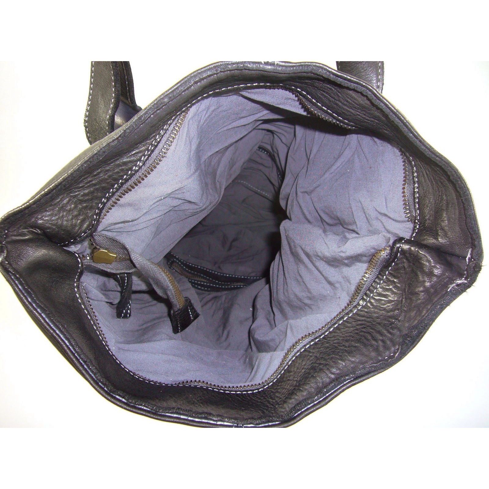 Collection Esprit Cuir MARION sac bandoulière noir cuir