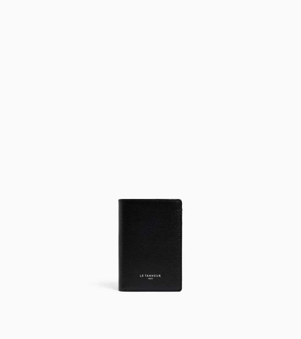 Le Tanneur Lucien porte-cartes cuir noir vertical