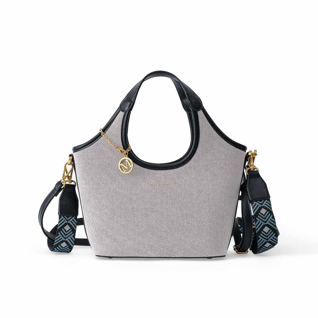 MAC ALYSTER Regard sac à main toile noir bandoulière