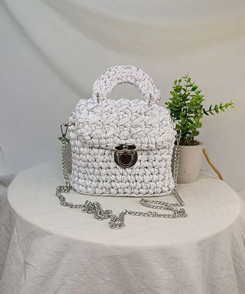 Takiri Love TK759 sac à main blanc argenté bandoulière