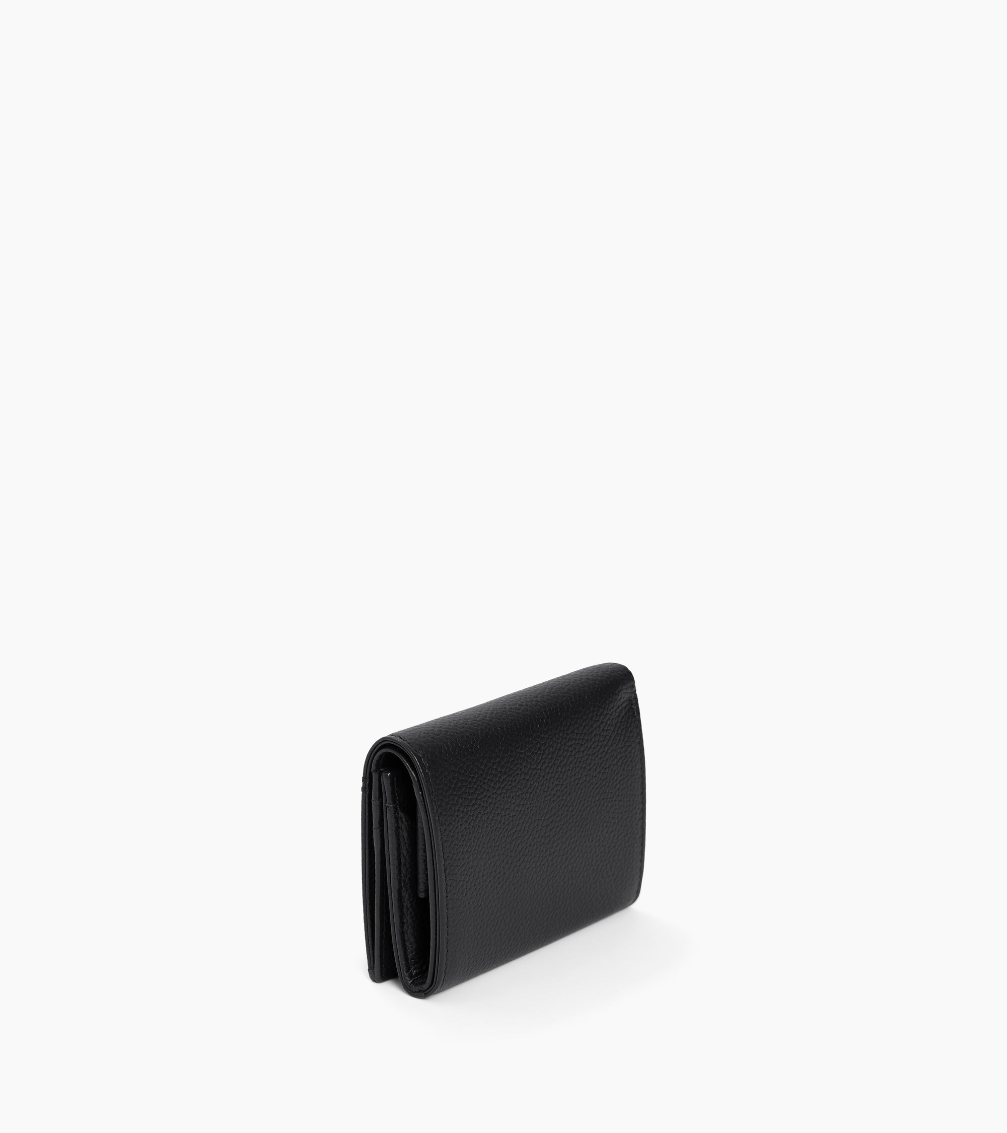 Le Tanneur Lucien porte-monnaie boîte cuir grainé noir