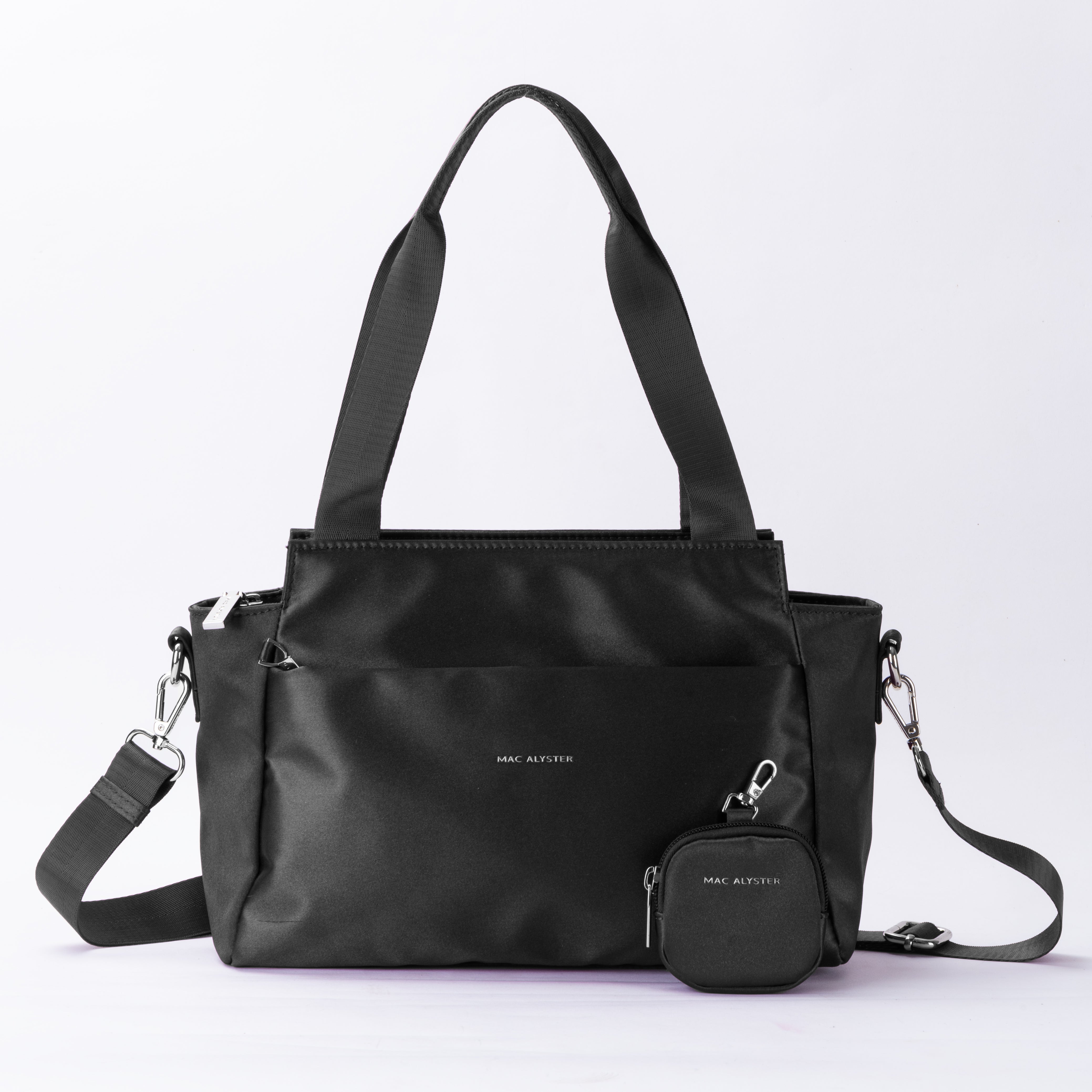 Mac Alyster Studio Passion sac shopping noir métalisé