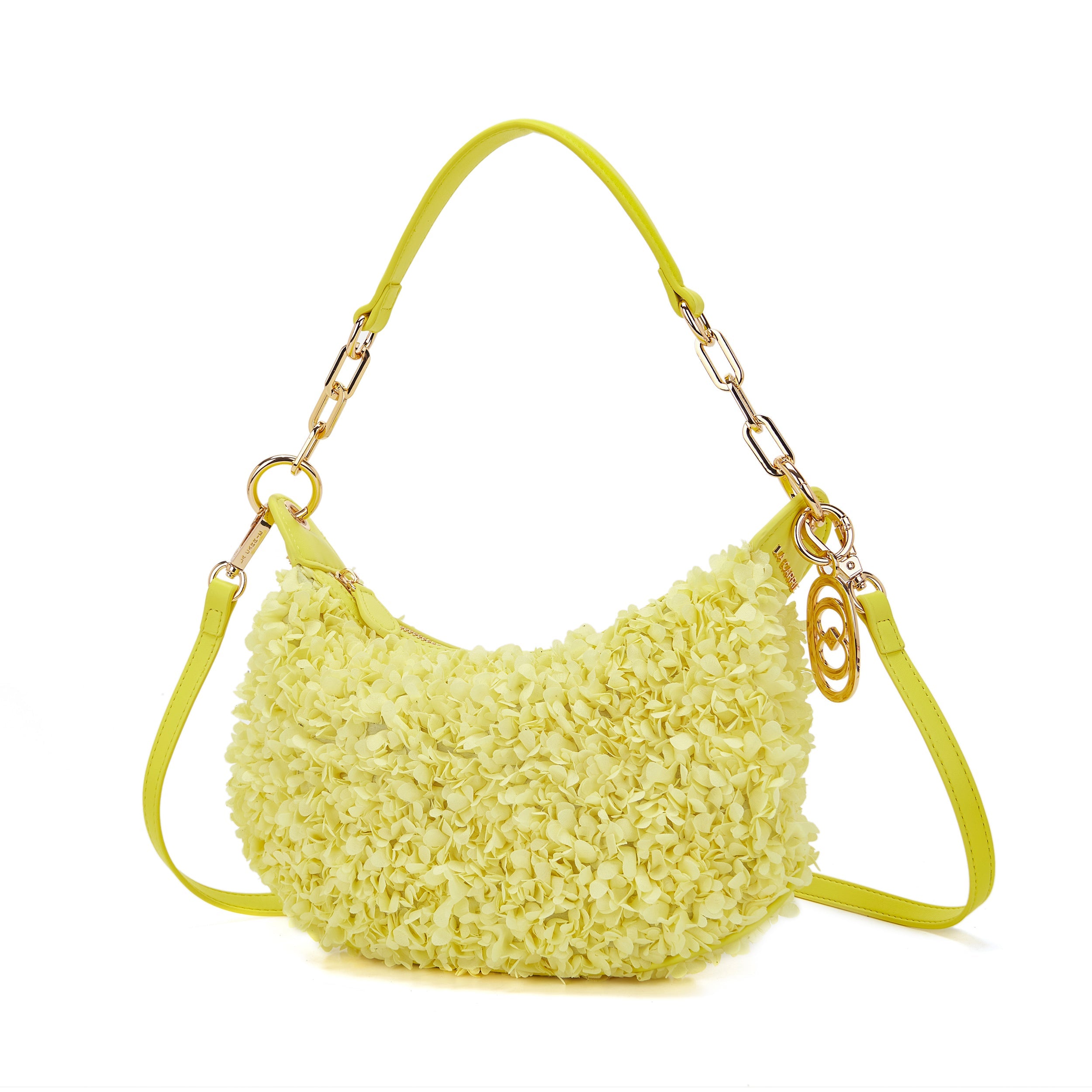 La Carrie Night Edition sac épaule chiffon yellow 29x3x15