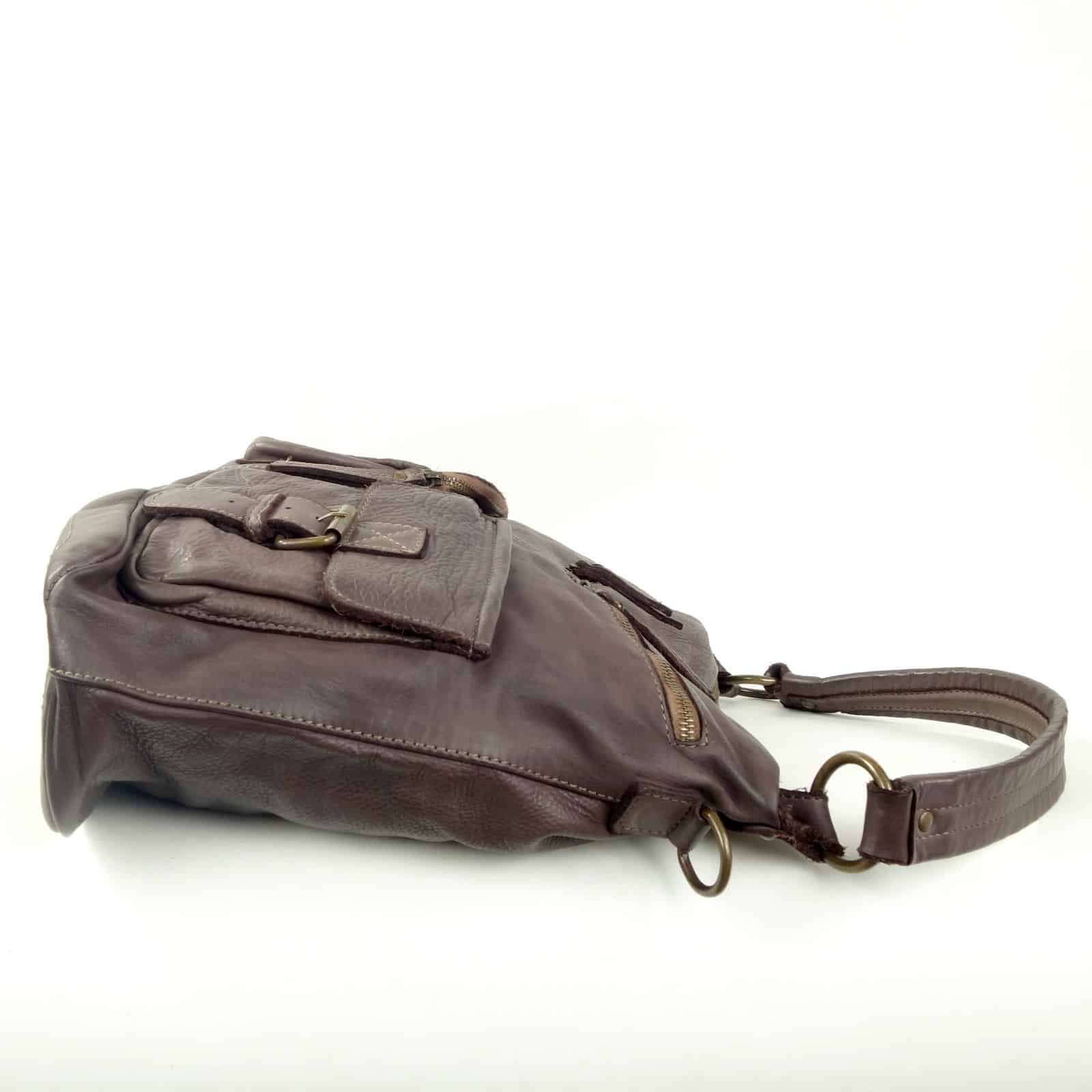 Collection Esprit Cuir STELLA sac épaule cuir marron vintage