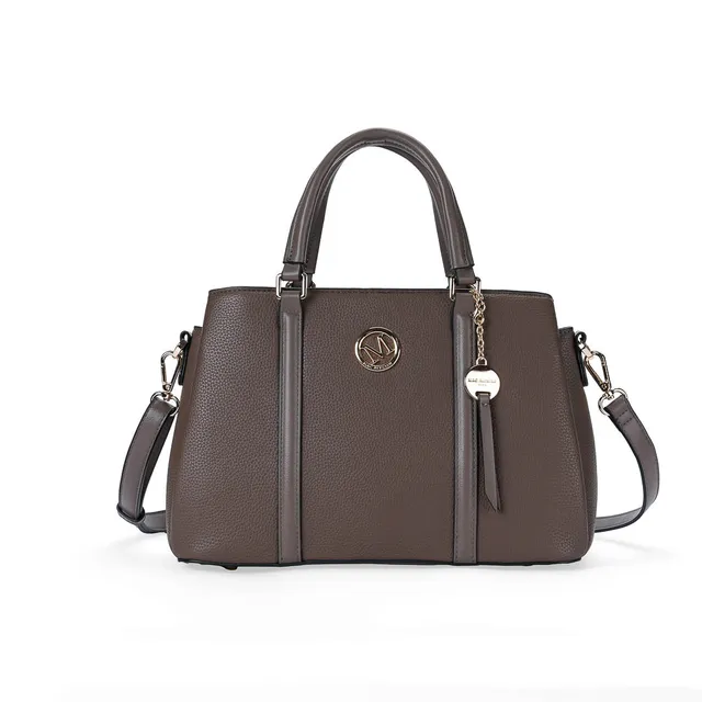 Mac Alyster Alto Sac à Main Noir Grainé 31 cm