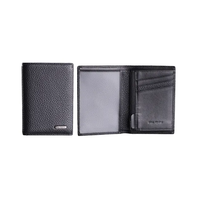 Mac Alyster Premium petit portefeuille homme noir vertical