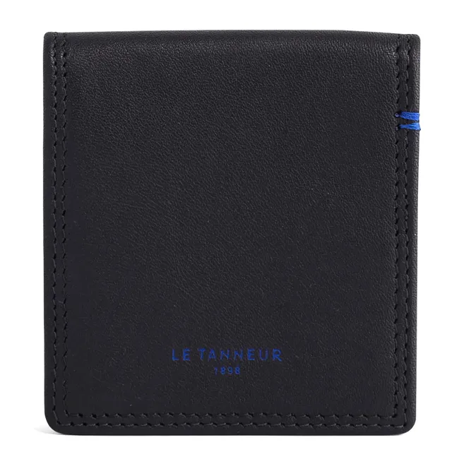 Le Tanneur porte-monnaie boîte cuir lisse 7x7,5 cm