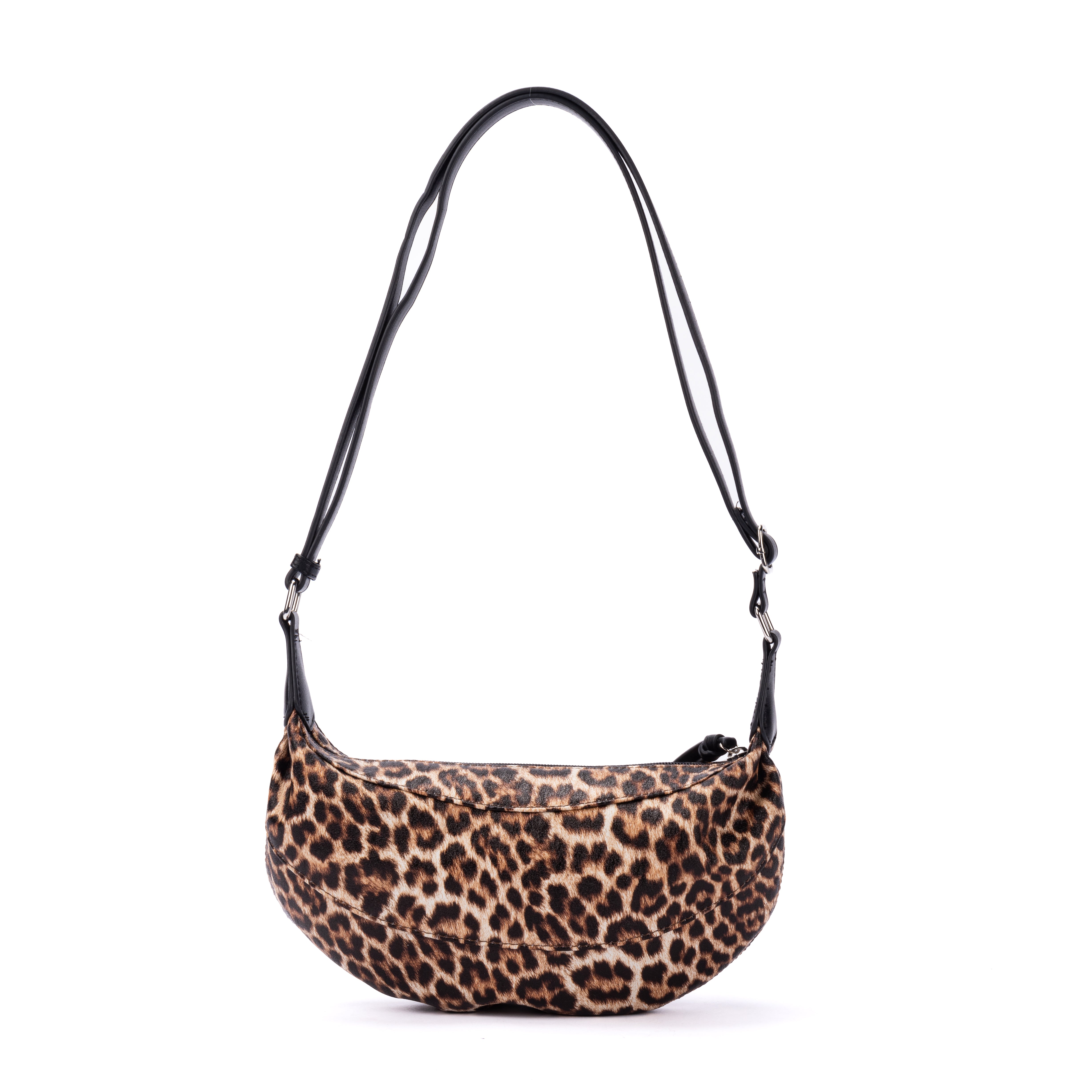 MAC ALYSTER CAPSULE LEOPARD Sac demi-lune Doré imprimé