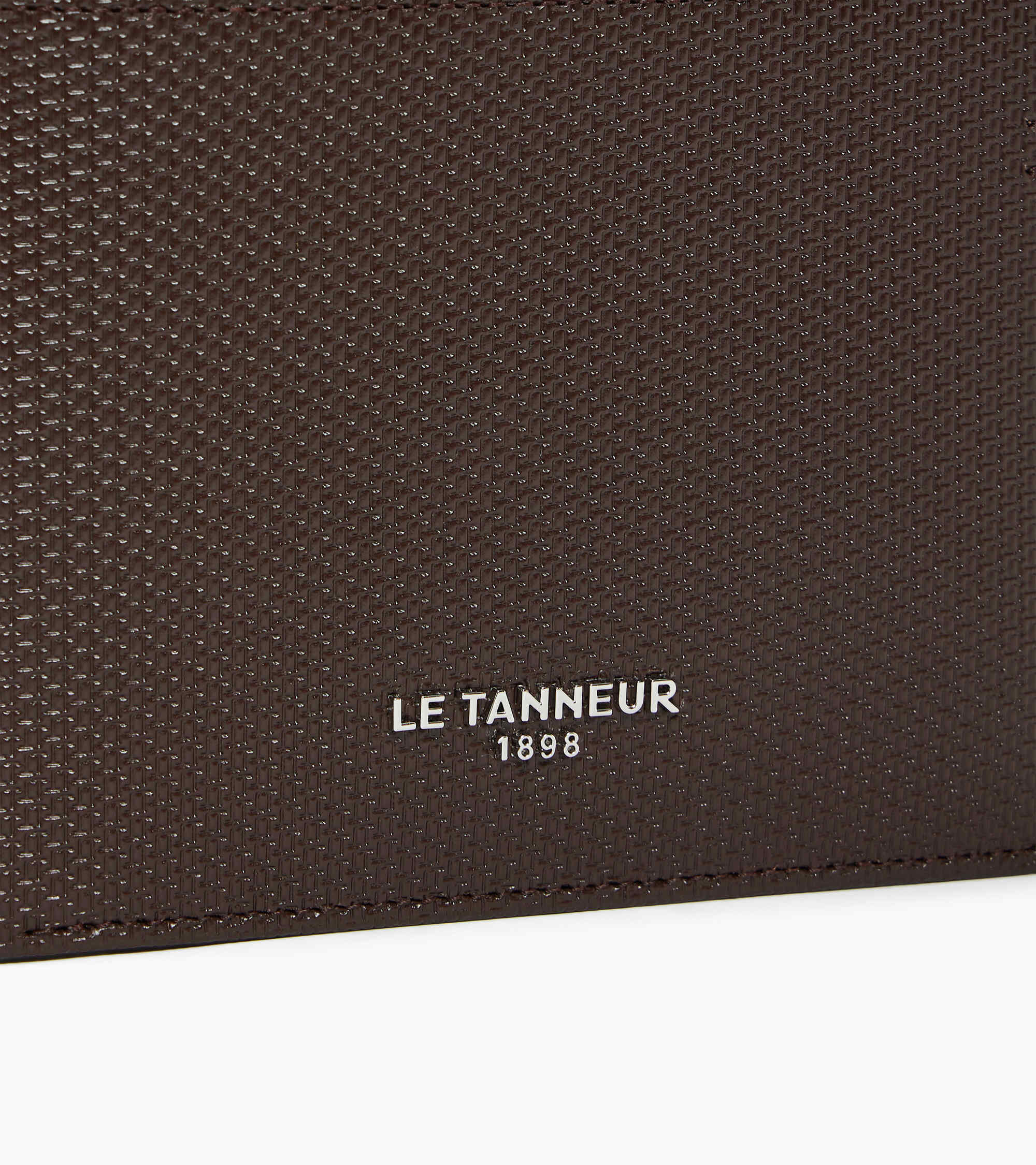 Le Tanneur Lucien portefeuille horizontal cuir marron arabica