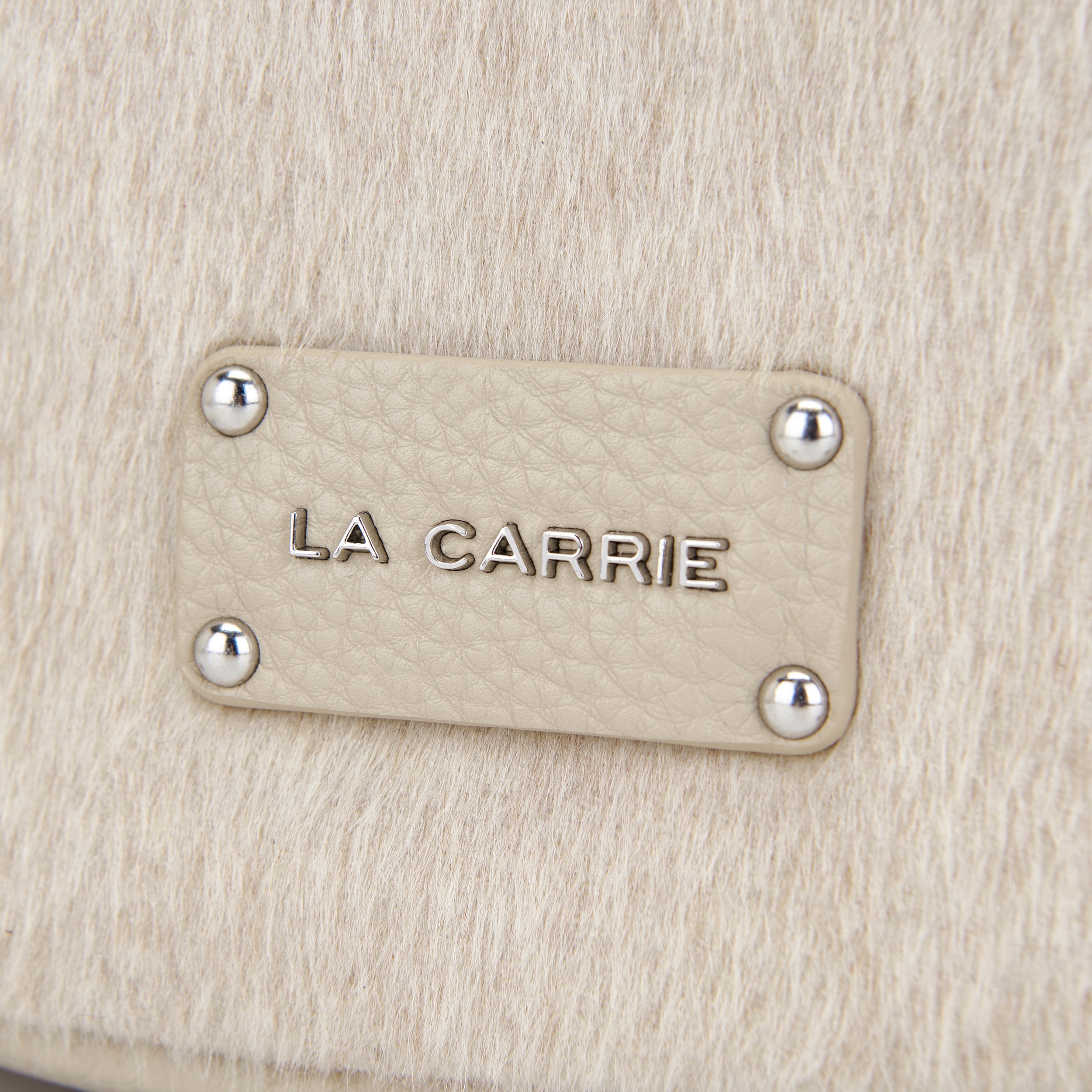 La Carrie Secchiello Saner sac seau beige 26x19x28 cm