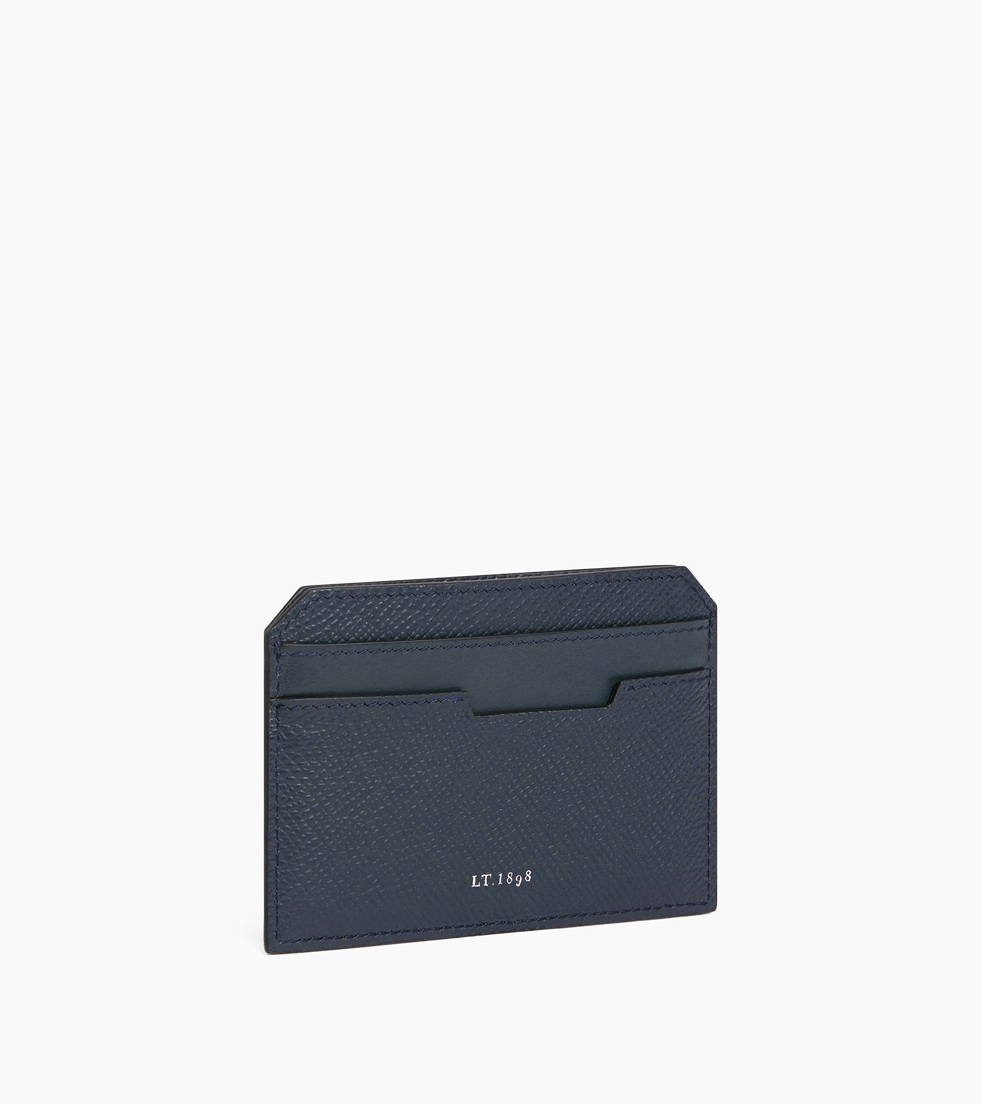Le Tanneur Gaston porte-cartes cuir grain croisé Crépuscule RFID