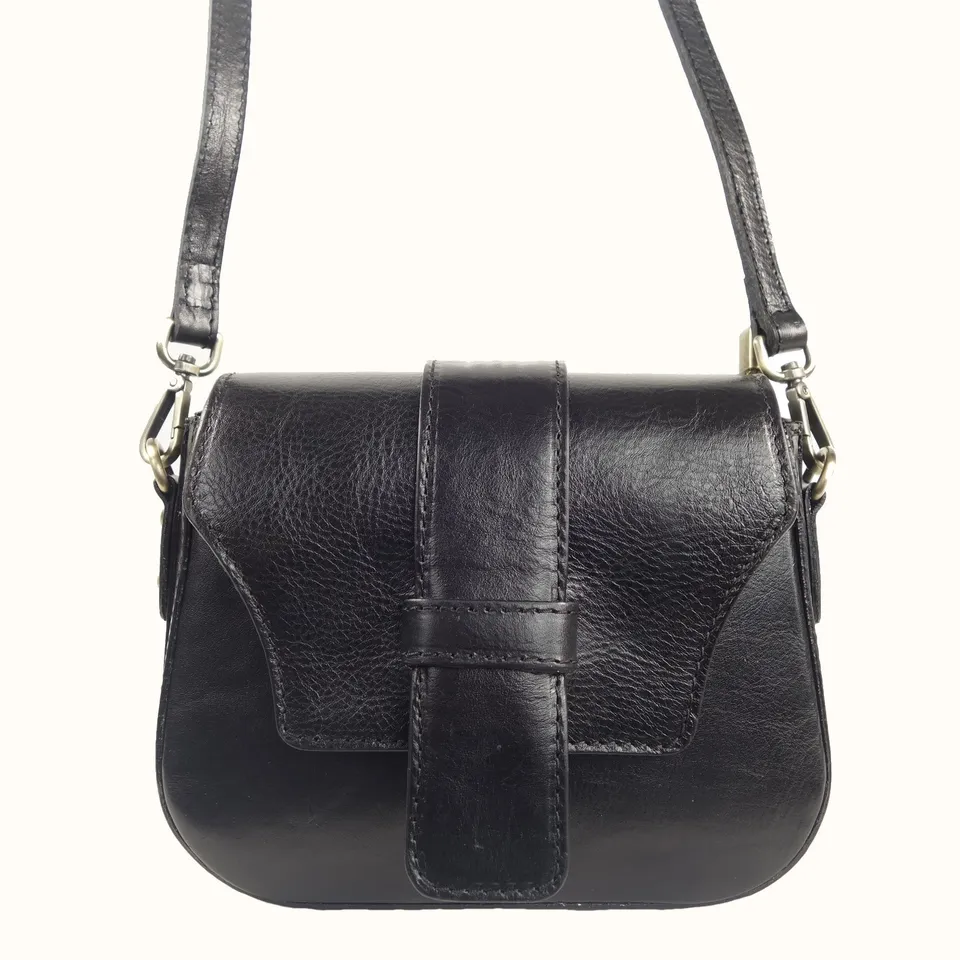 Collection Esprit Cuir GEA mini sac bandoulière cuir noir
