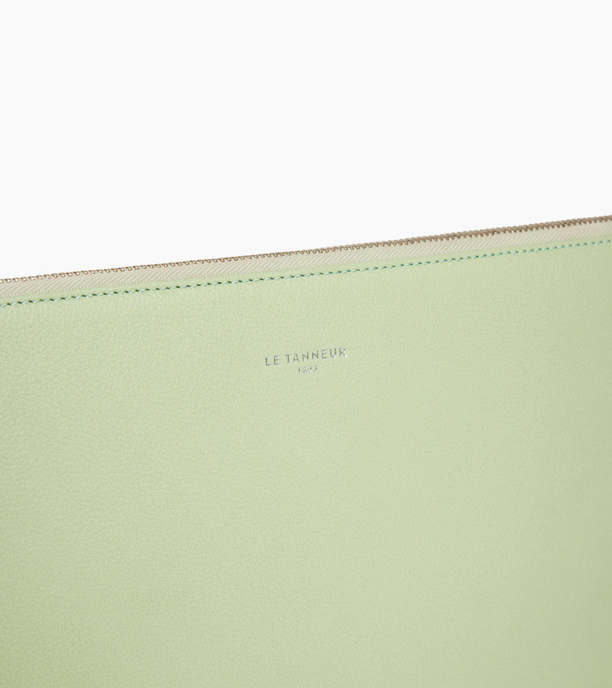 Le Tanneur pochette ordinateur 14" cuir grainé doublée