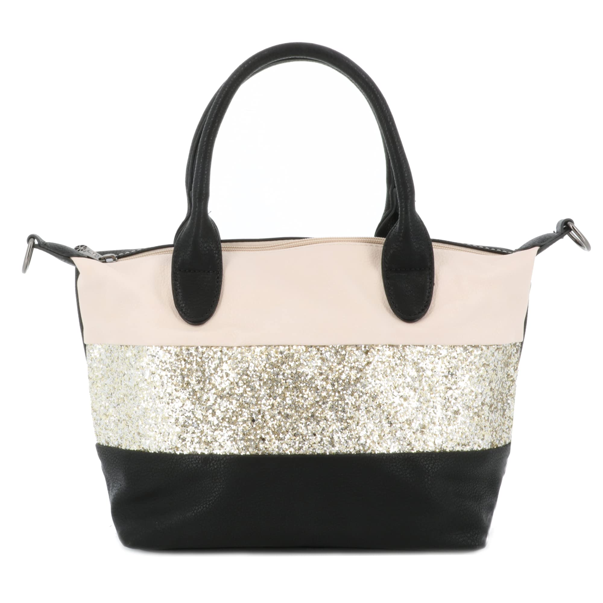 Gallantry Sacs Bandoulière Sac Paillettes Beige Noir Doré