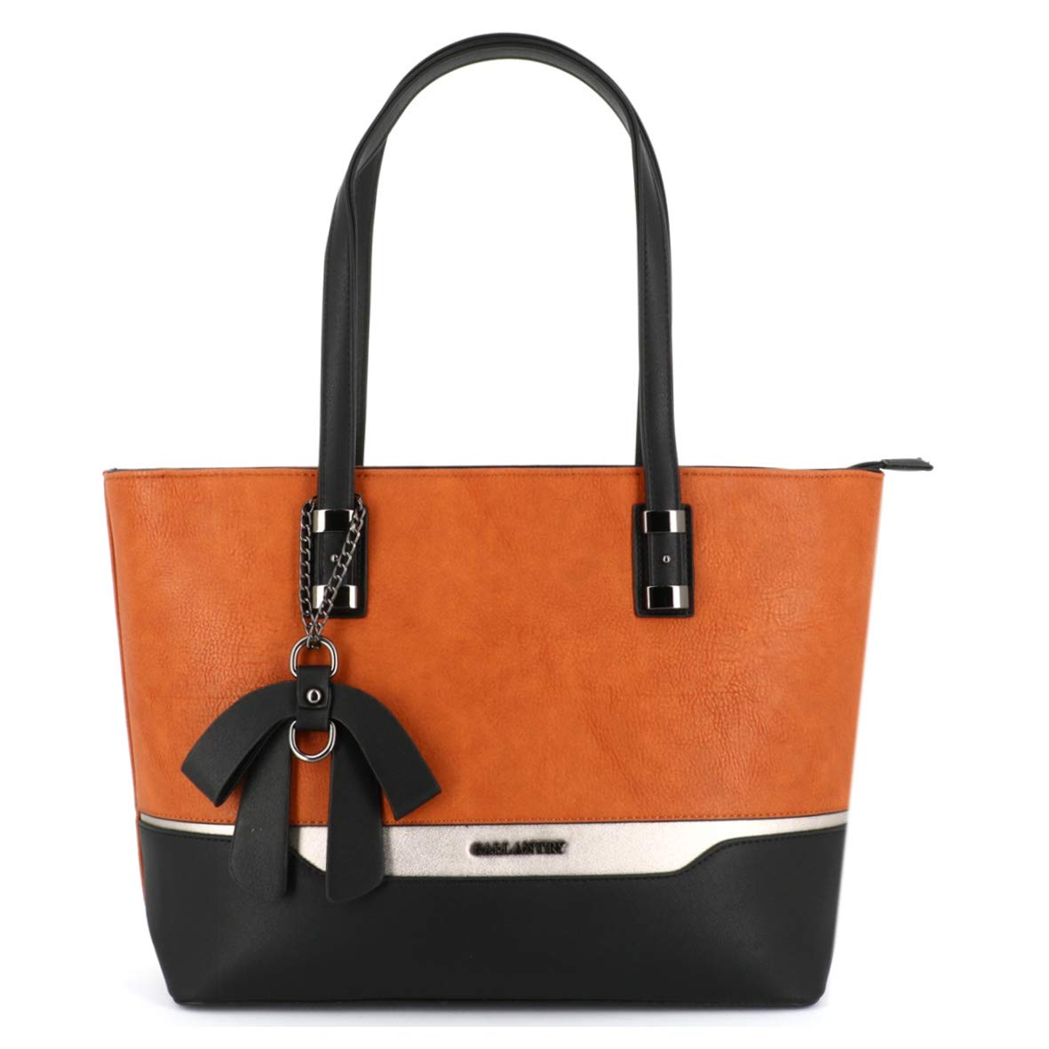 Gallantry Cabas Tote Bag cabas femme XL A4 camel rayures