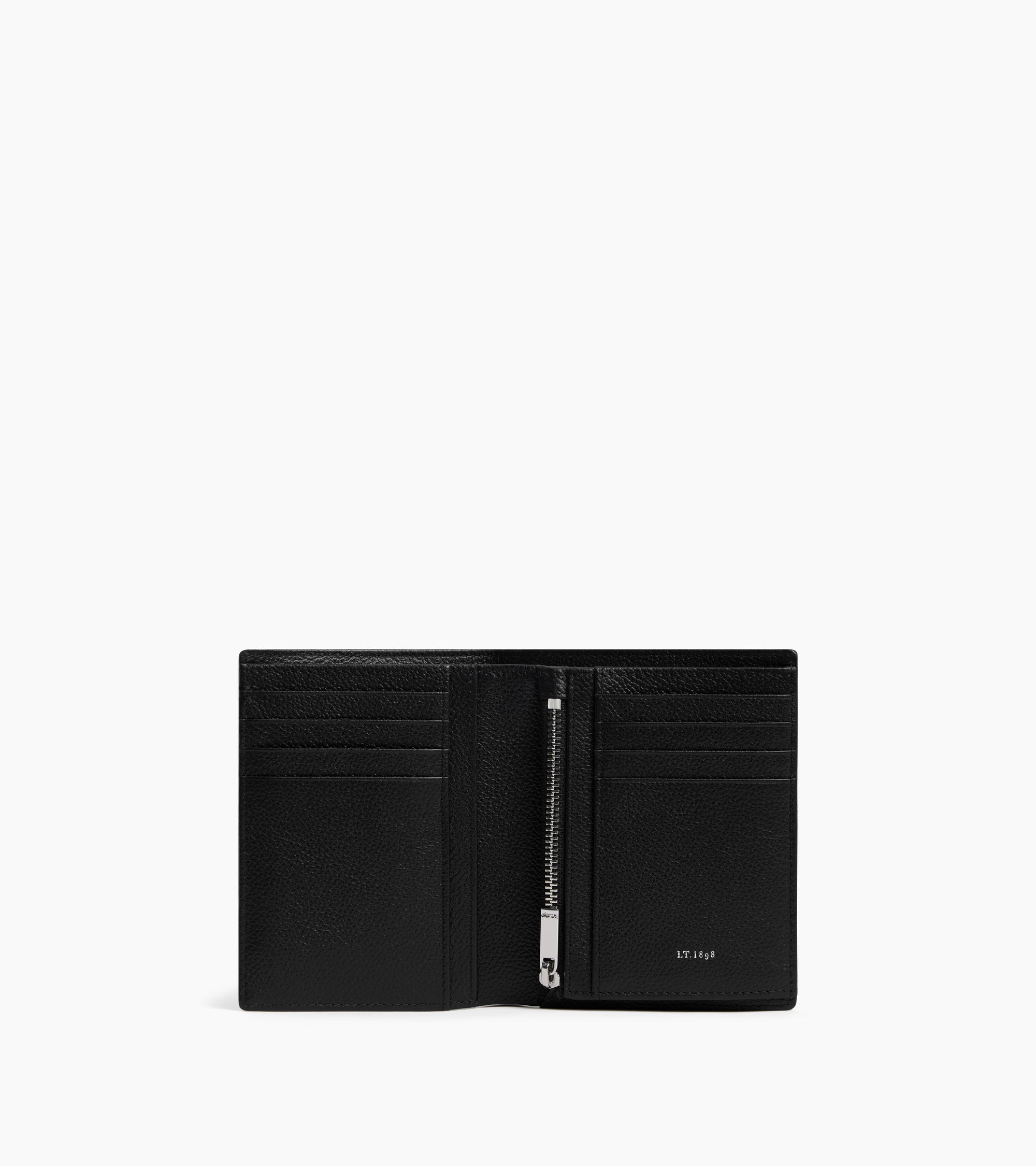Le Tanneur Lucien portefeuille moyen cuir grainé noir