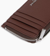 Le Tanneur Emile porte-cartes cuir zip en L T-Signature