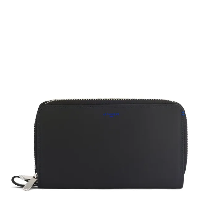 Le Tanneur Compagnon zippé portefeuille cuir lisse homme 21 cm